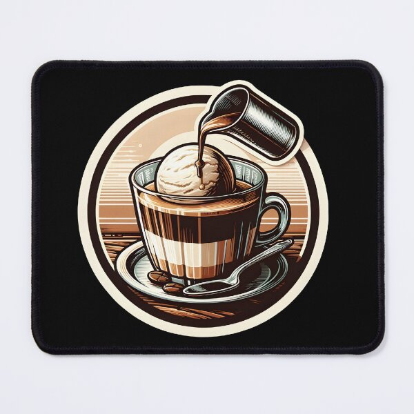 Item preview, Delicious Affogato Coffee Art - Espresso Meets Ice Cream Cute And Funny Gifts designed and sold by BadhbhArt.