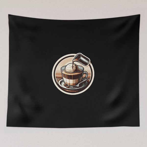 Item preview, Delicious Affogato Coffee Art - Espresso Meets Ice Cream Cute And Funny Gifts designed and sold by BadhbhArt.