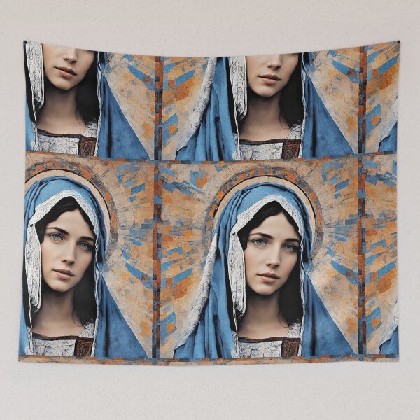 Item preview, modern picture with Holy Mary designed and sold by bogfl.