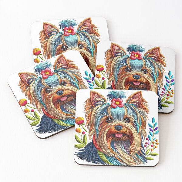 Item preview, Yorkshire Terrier - embroidered art  designed and sold by hi-smile.