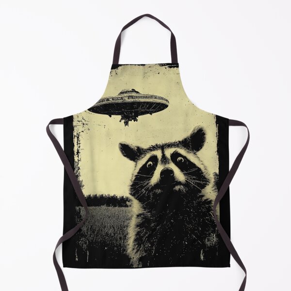 Item preview, Funny Raccoon UFO Selfie designed and sold by Merch Madness.