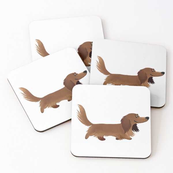 Item preview, Long haired dachshund  designed and sold by stinkybrowndogs.