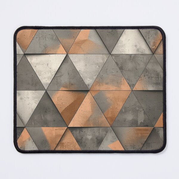 Item preview, Concrete and Copper Triangles Pattern designed and sold by GrinGalore.