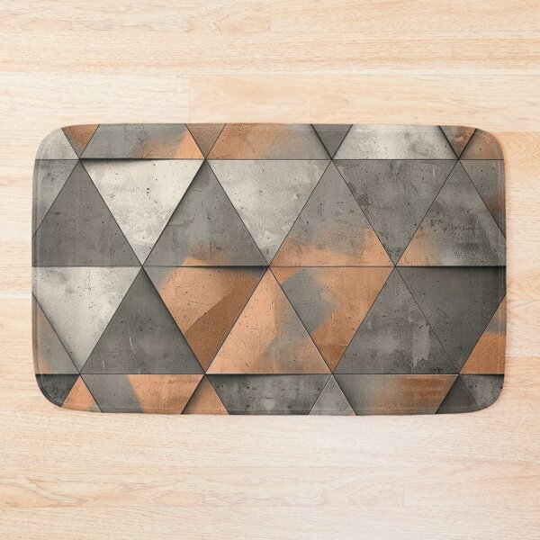 Item preview, Concrete and Copper Triangles Pattern designed and sold by GrinGalore.
