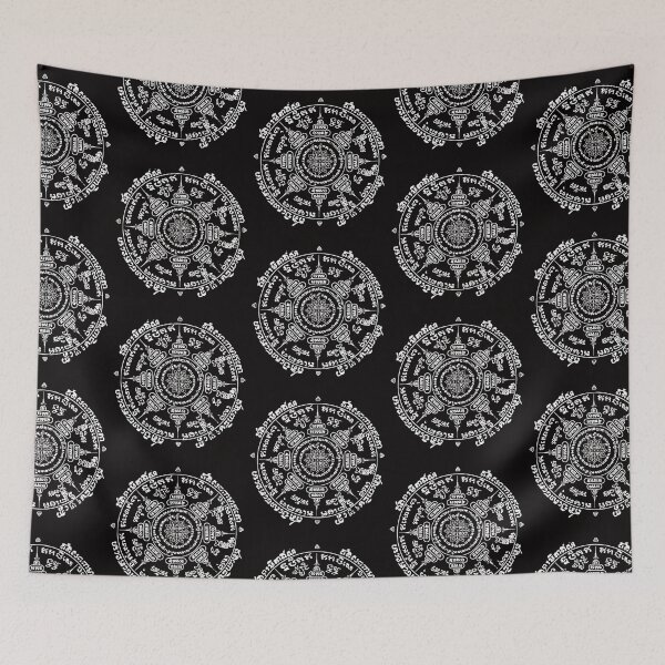 Item preview, Round Traditional Thai tattoo designs -sak yant designed and sold by Bspaces.