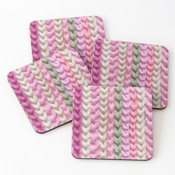 Item preview, Pink Pastel Knitted Cables designed and sold by SimoneBalman.