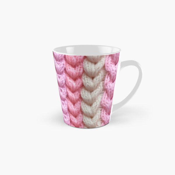 Vista previa del artículo con la obra «Cables de punto rosa pastel», diseñado y vendido por SimoneBalman.