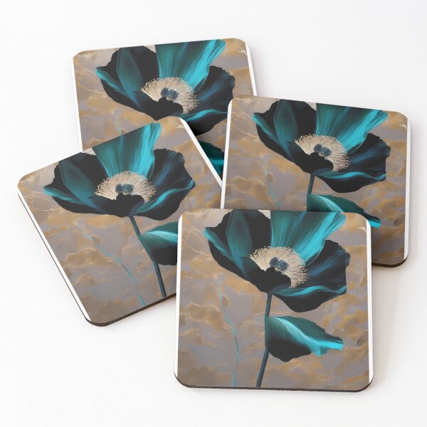 Item preview, Turquoise Tulip designed and sold by Vibranta Studio.