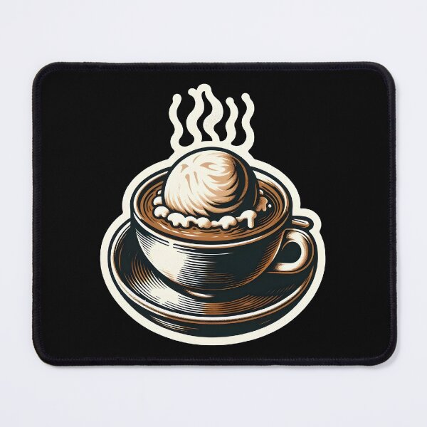 Item preview, Affogato Coffee Art - Espresso Meets Ice Cream Cute And Funny Gifts designed and sold by BadhbhLoot.