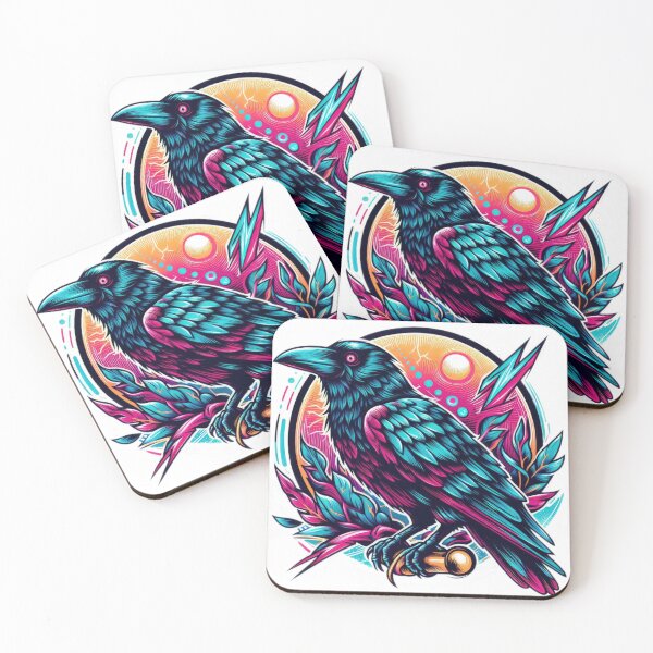 Item preview, raven Funny animal emblem  designed and sold by Expressions-Sel.