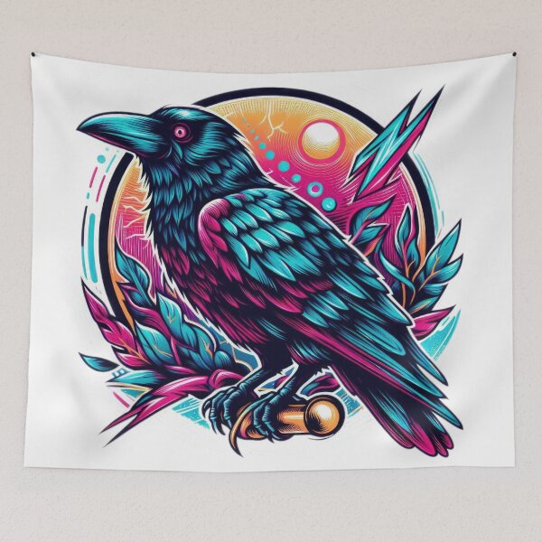 Item preview, raven Funny animal emblem  designed and sold by Expressions-Sel.
