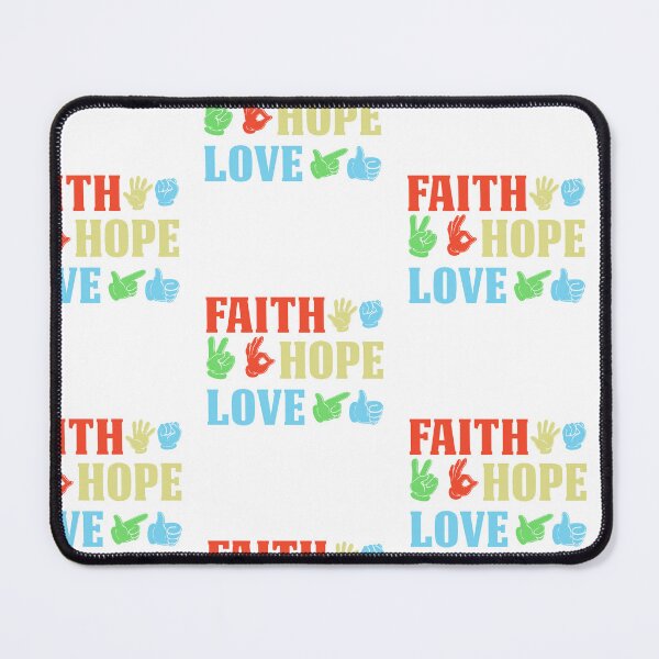 Item preview, Deaf Sign Language Faith Love Hope & Love Language Vintage designed and sold by roboartpixel.
