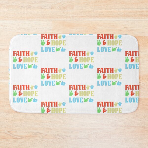 Item preview, Deaf Sign Language Faith Love Hope & Love Language Vintage designed and sold by roboartpixel.