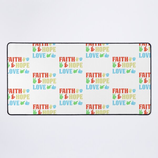 Item preview, Deaf Sign Language Faith Love Hope & Love Language Vintage designed and sold by roboartpixel.