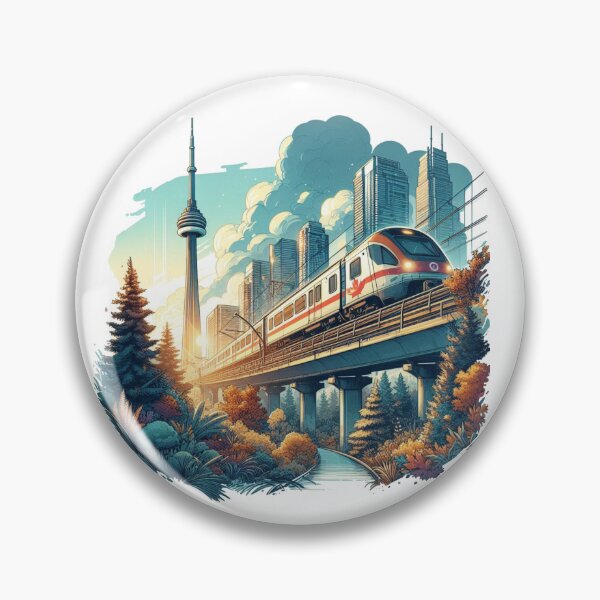 Item preview, Gardiner Express and Browns Line Branch, sketch towards Toronto CN Tower, designed and sold by PaintMeWorld.