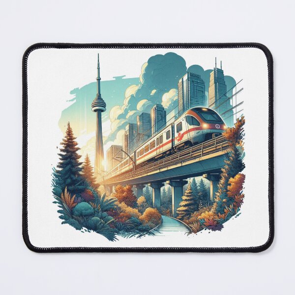 Item preview, Gardiner Express and Browns Line Branch, sketch towards Toronto CN Tower, designed and sold by PaintMeWorld.
