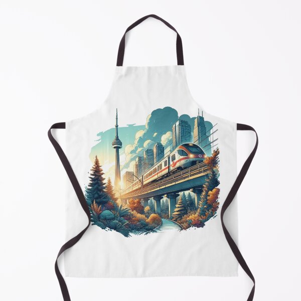 Item preview, Gardiner Express and Browns Line Branch, sketch towards Toronto CN Tower, designed and sold by PaintMeWorld.