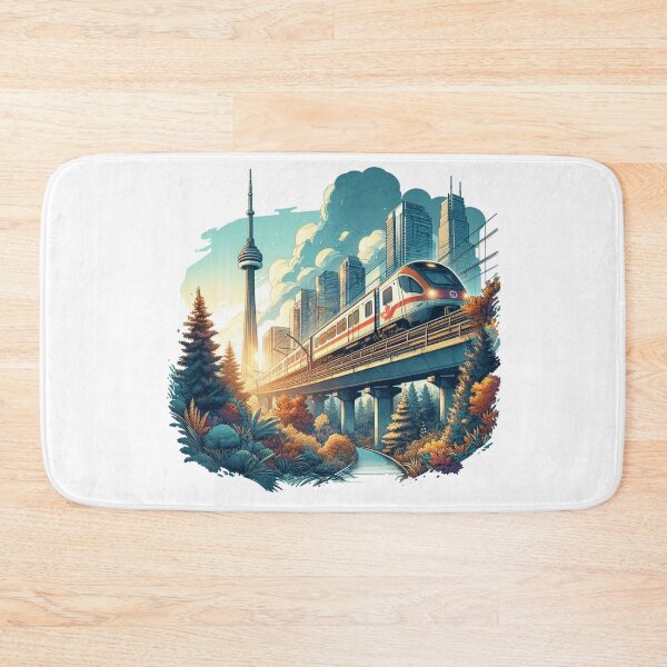 Item preview, Gardiner Express and Browns Line Branch, sketch towards Toronto CN Tower, designed and sold by PaintMeWorld.