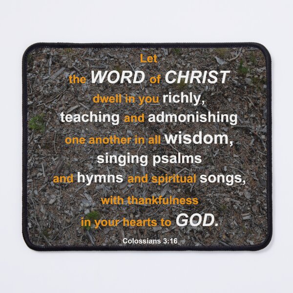 Item preview, Colossians 3:16 in English designed and sold by NBiblePosters.