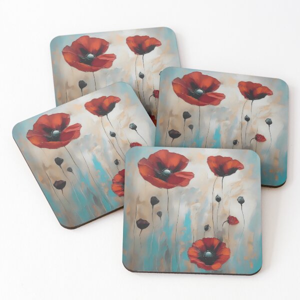 Item preview, Poppies designed and sold by Vibranta Studio.