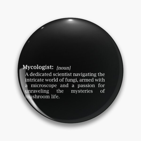 Item preview, Mycologist dictionary definition like white text gift idea designed and sold by EmeraldeaArt.