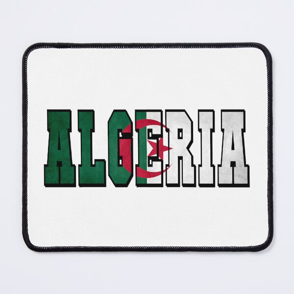 Item preview, Algeria Country Flag Typography designed and sold by TravelWish.