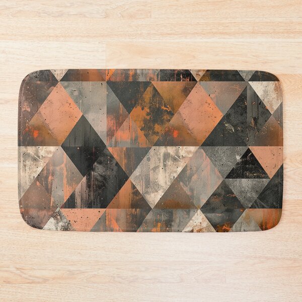 Item preview, Concrete and Copper Triangles Corrosion Metal designed and sold by GrinGalore.
