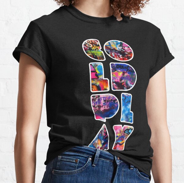 Coldplay lyrics shop t shirt