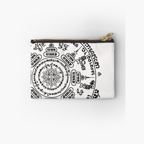 Item preview, White Round Traditional Thai tattoo designs -sak yant designed and sold by Bspaces.