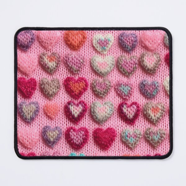 Item preview, Pink Knitted Hearts designed and sold by SimoneBalman.