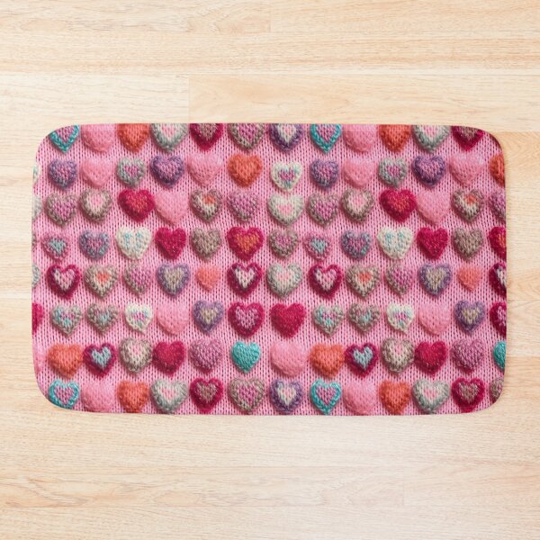 Item preview, Pink Knitted Hearts designed and sold by SimoneBalman.
