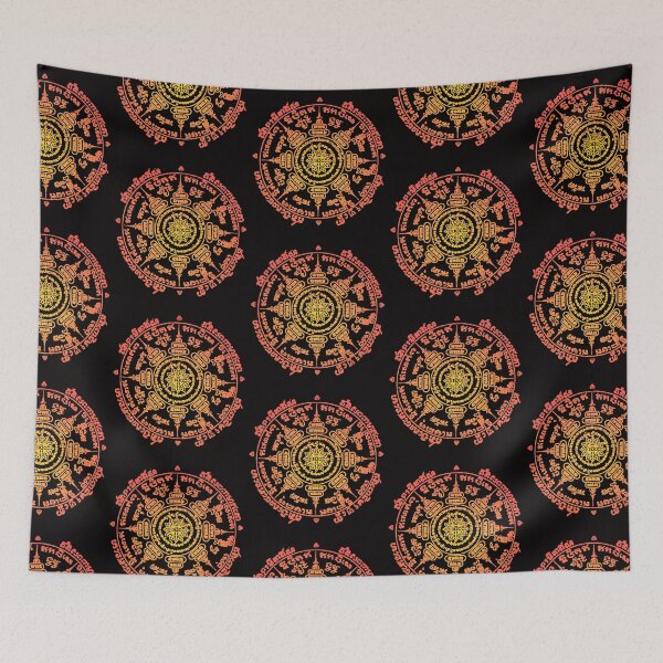 Item preview, Gradient Color of Round Traditional Thai tattoo designs -sak yant designed and sold by Bspaces.
