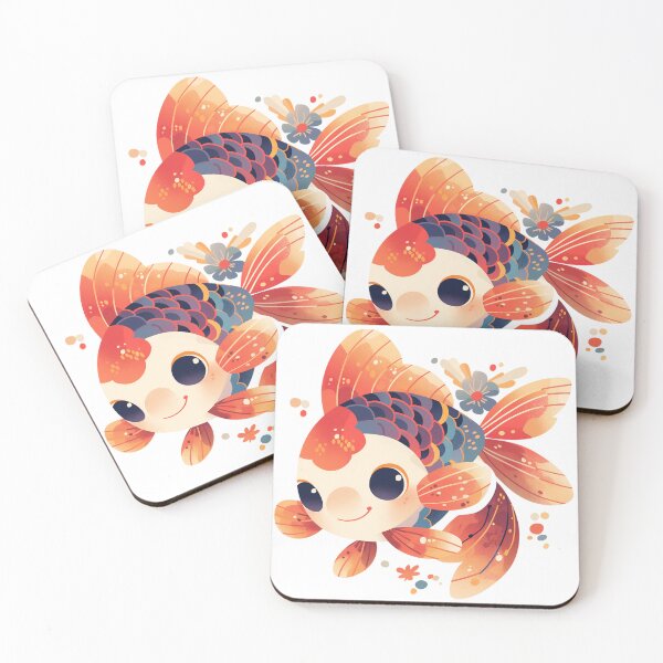 Item preview, Koi Fish Cartoon designed and sold by Bwittaya.