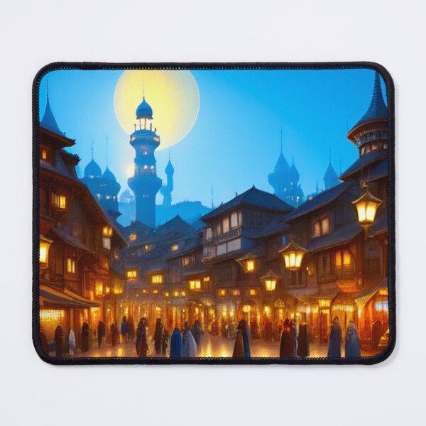 Item preview, Enchanting Eid Mubarak in a Medieval Town designed and sold by Nathan Z..