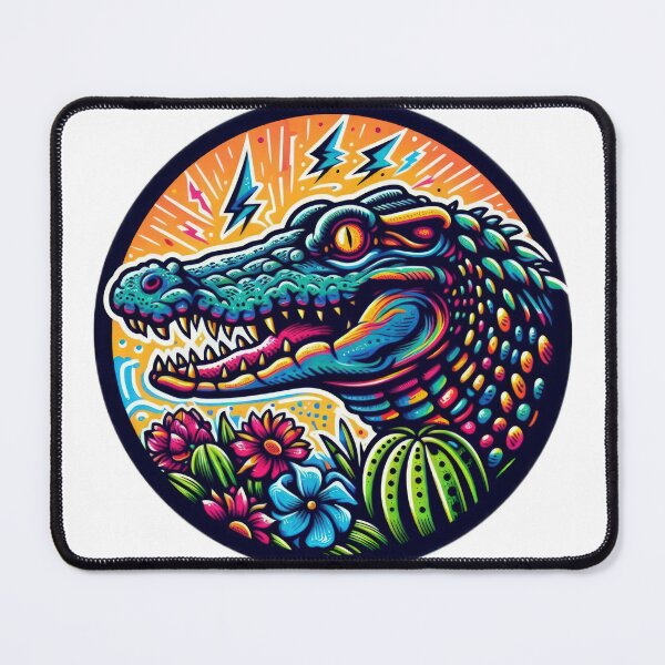 Item preview, crocodile Funny animal emblem  designed and sold by Expressions-Sel.