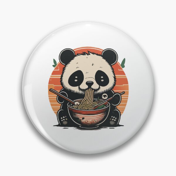 Item preview, Cute Panda Eating Ramen designed and sold by Designowner.