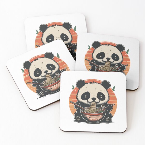 Item preview, Cute Panda Eating Ramen designed and sold by Designowner.