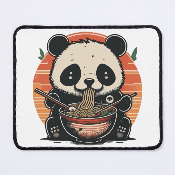 Item preview, Cute Panda Eating Ramen designed and sold by Designowner.