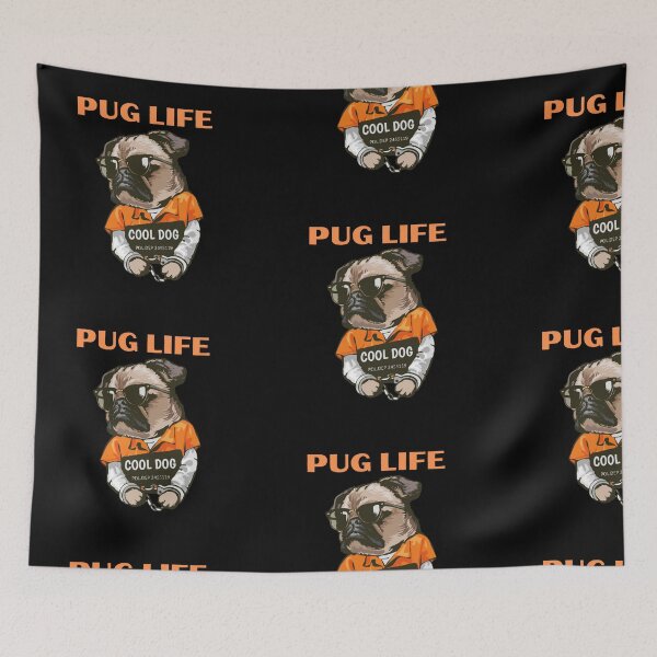 Item preview, Pug life designed and sold by Cookie Monster Designs.