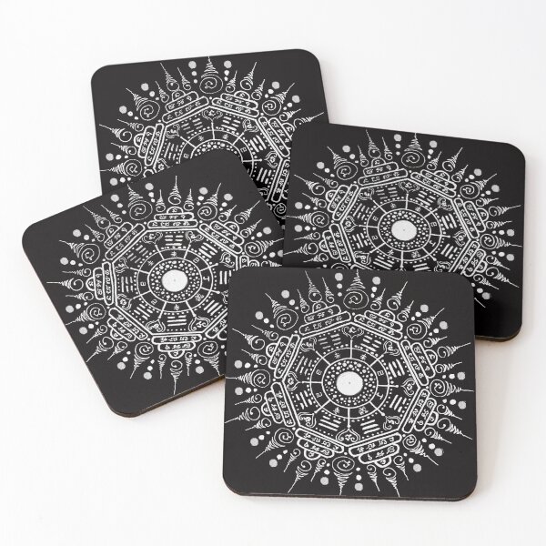 Item preview, 8 directions 8 faces of Round Traditional Thai tattoo designs -sak yant designed and sold by Bspaces.