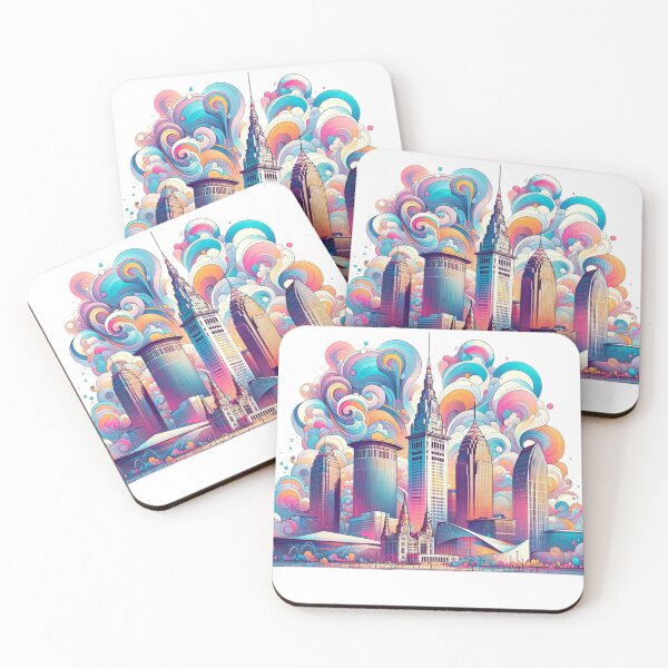 Item preview, Cleveland Skyline Artistic designed and sold by Places On Earth.