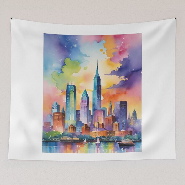 Item preview, Cleveland Skyline Rainbow designed and sold by Places On Earth.