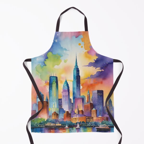 Artikelvorschau, Cleveland Skyline Regenbogen entworfen und verkauft von Places On Earth.