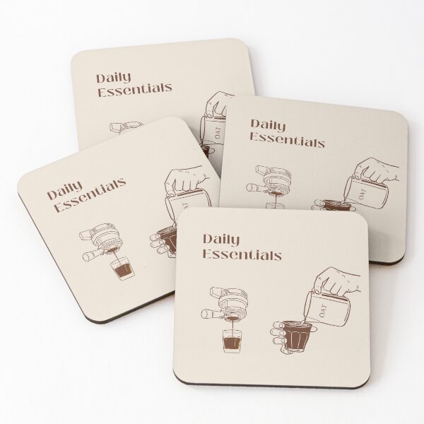 Item preview, Daily Essentials Oat Milk Latte Poster designed and sold by oatmilkismylove.