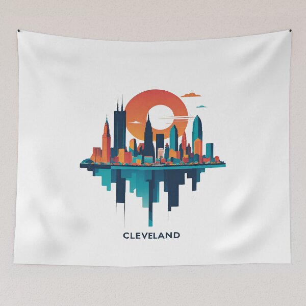 Item preview, Cleveland Skyline Cityscape designed and sold by Places On Earth.