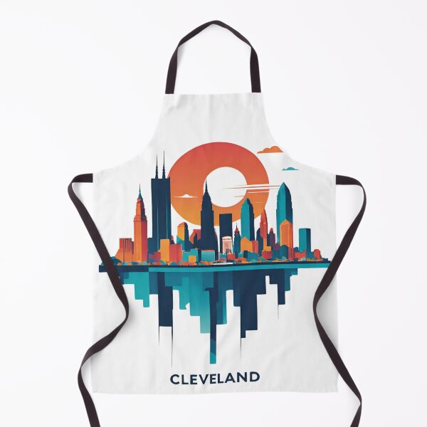 Artikelvorschau, Skyline-Stadtbild von Cleveland entworfen und verkauft von Places On Earth.