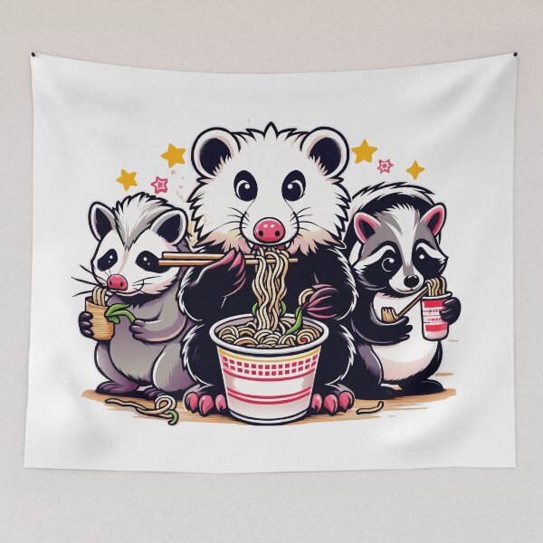 Item preview, Street Cats Eat Ramen designed and sold by Designowner.