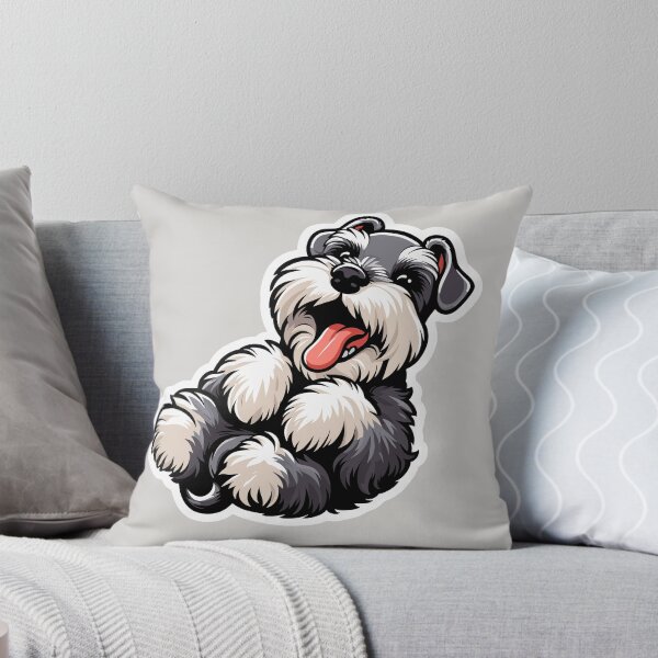 Aperçu de l'œuvre Schnauzer nain chiot mignon kawaii Chien Mini Schnauzer créée et vendue par Elarex.