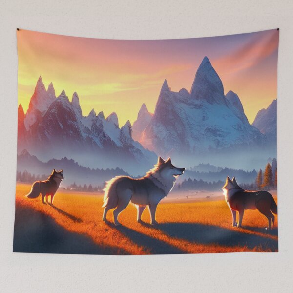 Item preview, Majestic Wolves at Sunset designed and sold by Nathan Z..