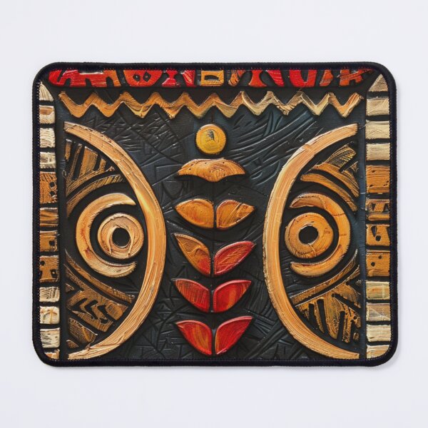 Item preview, Tonga Art Wood Tapa Tribal Owl Bird designed and sold by GrinGalore.